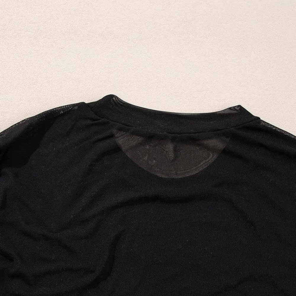 Black Rhinestone Bodysuit - Picture 4 of 15
